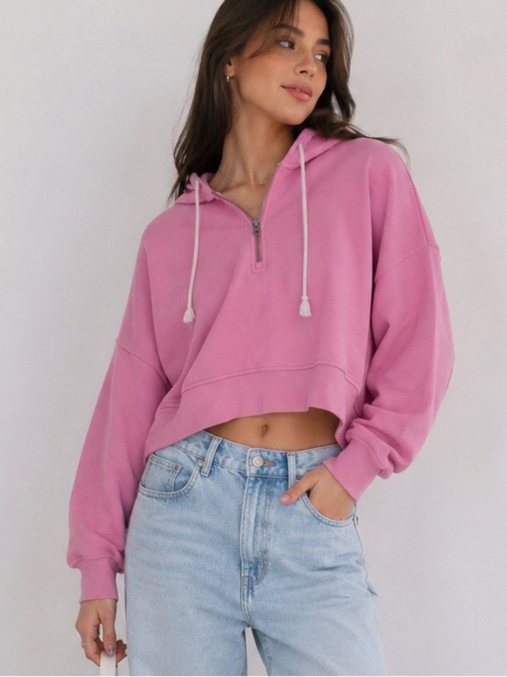 aerie Plush Pink Pullover Hoodie